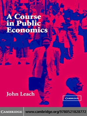 cover image of A Course in Public Economics